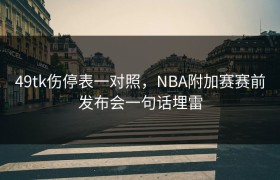 49tk伤停表一对照，NBA附加赛赛前发布会一句话埋雷